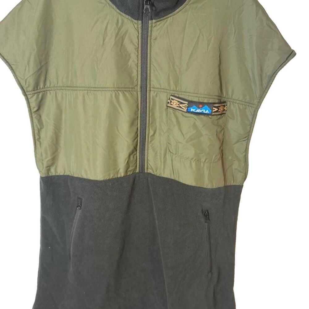 Kavu Women's Large Green Color block Vest
